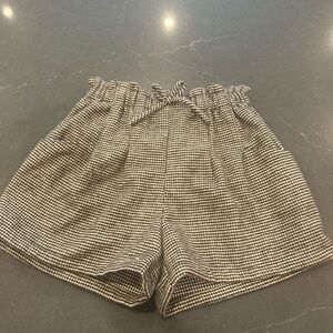 Zara High Waist Checkered Shorts